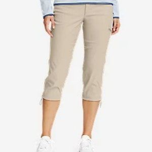 Eddie Bauer Cinchable Rainier Capris - Pumice - 12
